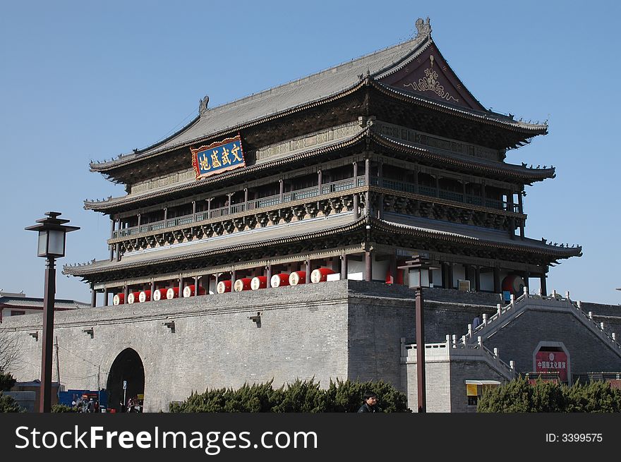 Xian drum tower.China,Shaanxi