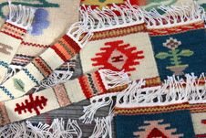 Bookmarks And Traditional Decorative Rugs Stock Images