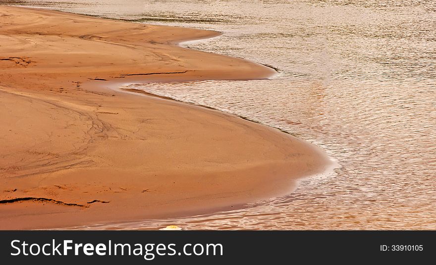 Sand and waterfront