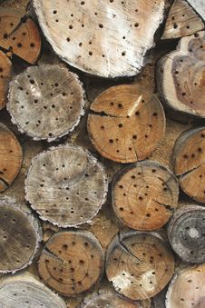 Natural Beehives In Wooden Blocks Royalty Free Stock Photos Natural Beehives In Wooden Blocks Royalty Free Stock Photos