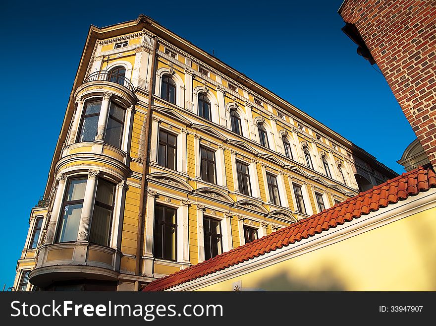 Old tenements in the center of Wroclaw. Old tenements in the center of Wroclaw
