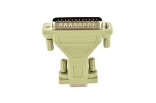D-Sub Plug-and-socket Adapter Royalty Free Stock Photos D-Sub Plug-and-socket Adapter Royalty Free Stock Photos