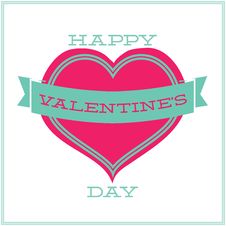 Greeting Card For Valentines Day. Minimalism Royalty Free Stock Photography Greeting Card For Valentines Day. Minimalism Royalty Free Stock Photography