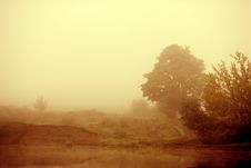 Lake In The Fog Stock Photos Lake In The Fog Stock Photos