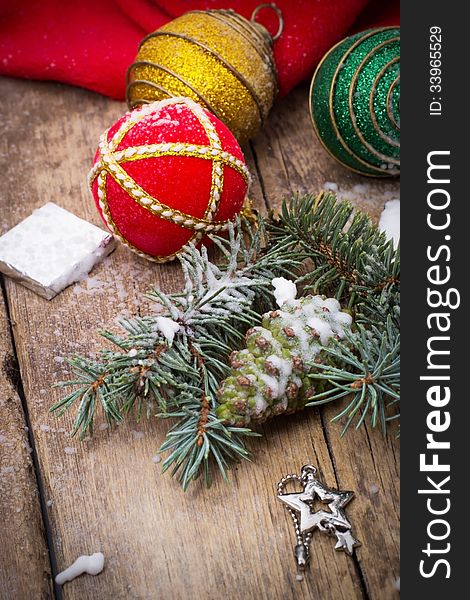 Christmas decoration and toy during winter holidays. Christmas decoration and toy during winter holidays