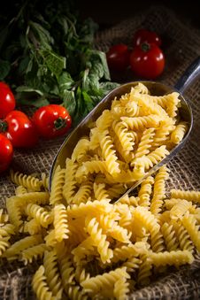 Raw Pasta Royalty Free Stock Photography Raw Pasta Royalty Free Stock Photography