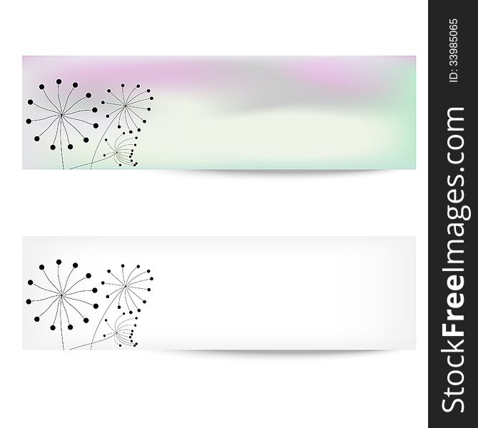 Two Abstract Banner