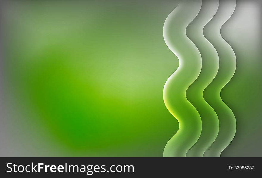 Green abstract background with pantiles