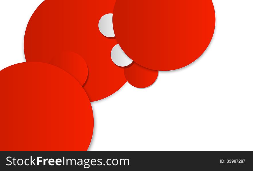 Abstract background with red circle