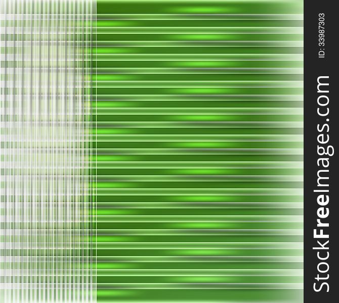 Green abstract background and transparent lines