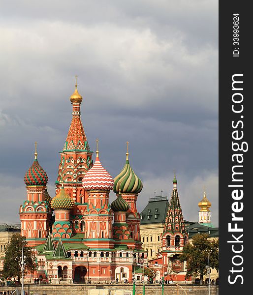 Magnificent views of St. Basil's Cathedral in Moscow Kremlin. Magnificent views of St. Basil's Cathedral in Moscow Kremlin