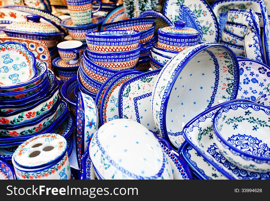 Close-up of Dishes Set