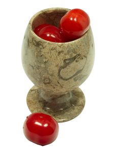 Cherries In Goblet 1 Stock Photo