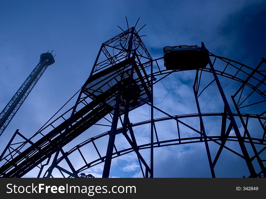 Roller Coaster sillouette