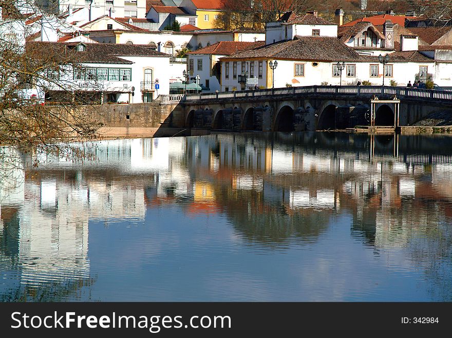 Old village and river