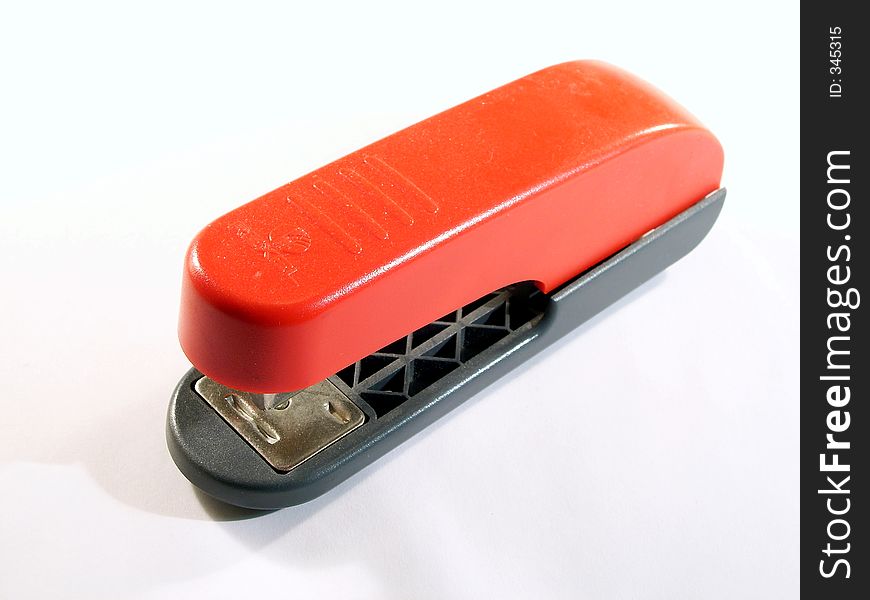 Isolated Red stapler
