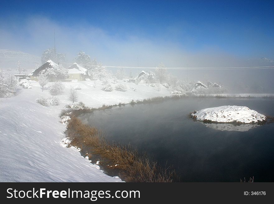 Snow Covered Houses