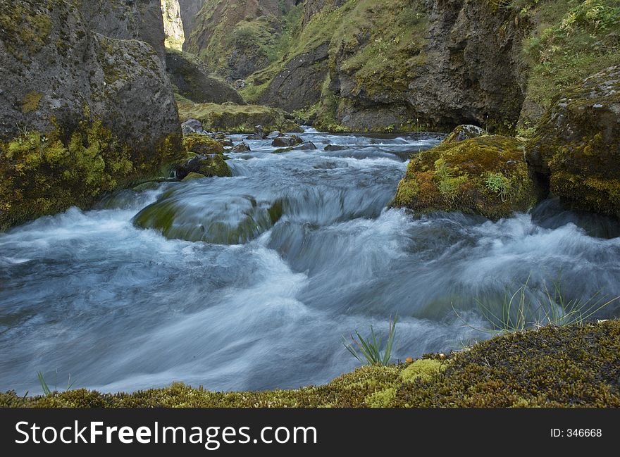 Mountain river, Iceland