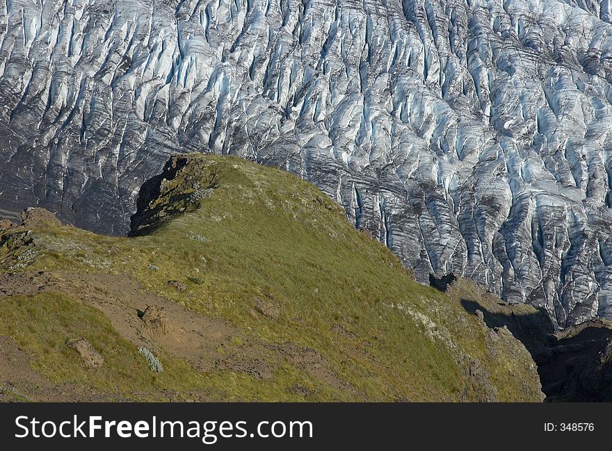 Skaftafellsjokull, Skaftafell National Park, South Iceland. Skaftafellsjokull, Skaftafell National Park, South Iceland