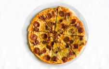 Hot Pepperoni Pizza Stock Photo Hot Pepperoni Pizza Stock Photo