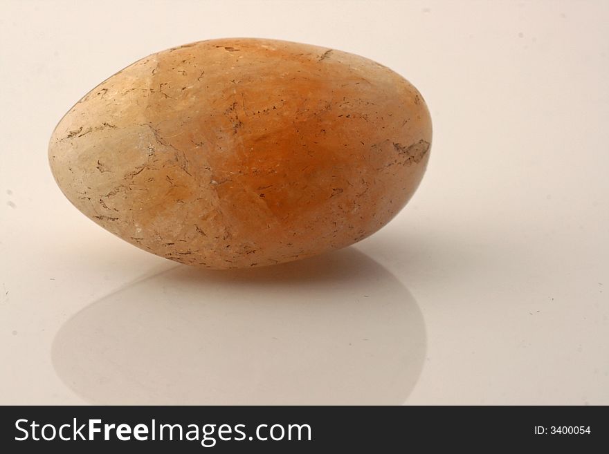 A closeup of polished small citrine. A closeup of polished small citrine