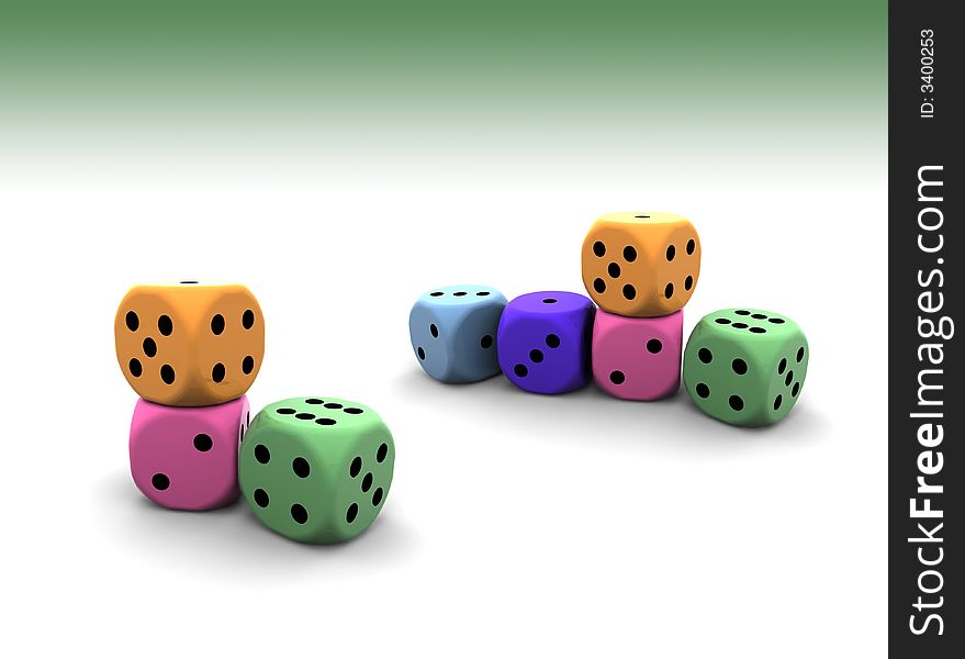 Dices - 3d Illustration