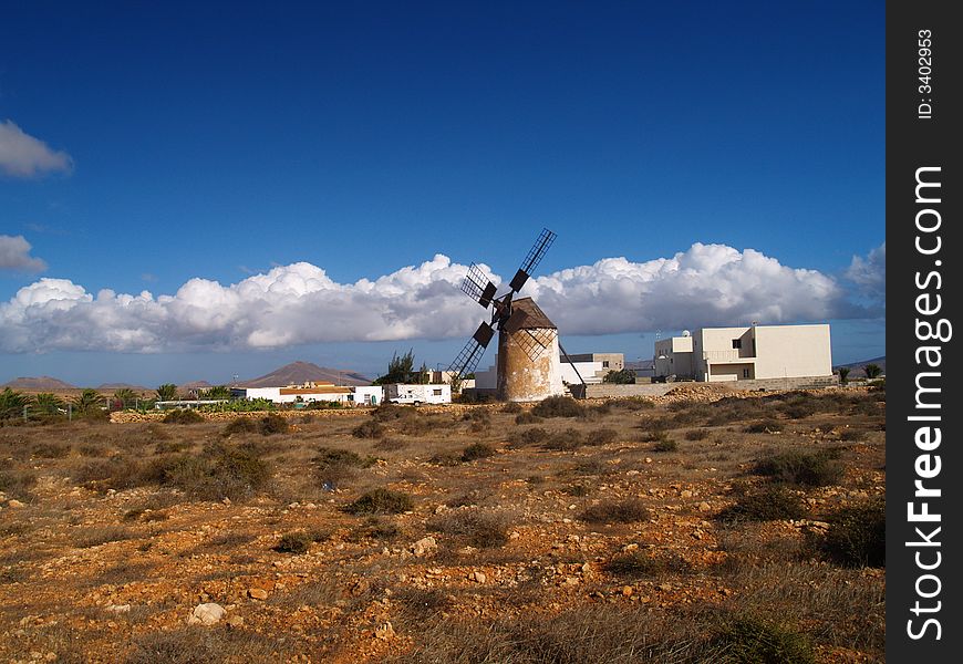 Flour mill to wind in spain