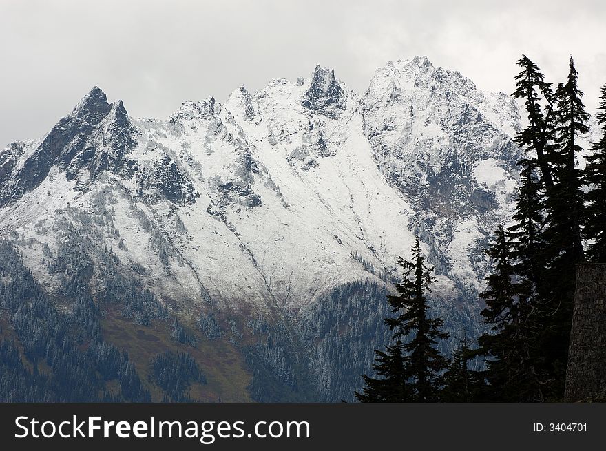 Fall scenery at the Mount Baker National Park