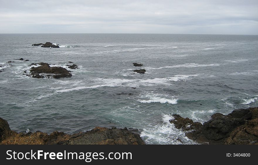 This is a coastal point near Half Moon Bay, California. This is a coastal point near Half Moon Bay, California.