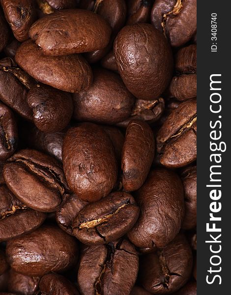 Coffee background: Close-up of a beans, cup, mill. Coffee background: Close-up of a beans, cup, mill