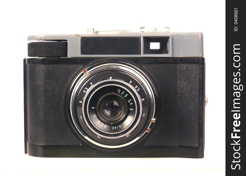 Camera on a white background
