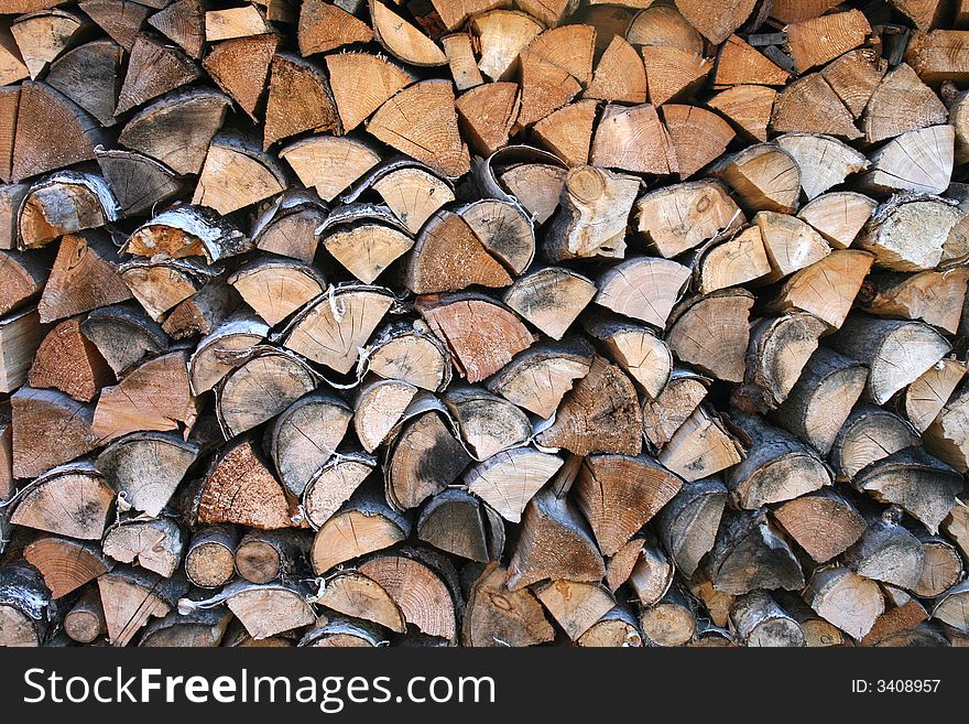 Natural background (texture) from old homemade firewood. Natural background (texture) from old homemade firewood