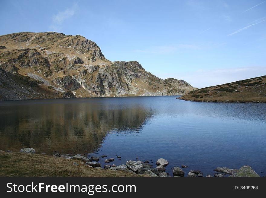 Rila mountain with the Kidney lake. Rila mountain with the Kidney lake