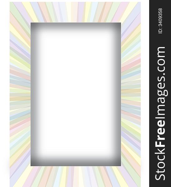 A frame out of transparent stripes in different colors. In the middle a white frame with a shadow. Available as Illustrator-file. A frame out of transparent stripes in different colors. In the middle a white frame with a shadow. Available as Illustrator-file