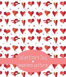 Hearts Seamless Pattern Royalty Free Stock Images Hearts Seamless Pattern Royalty Free Stock Images
