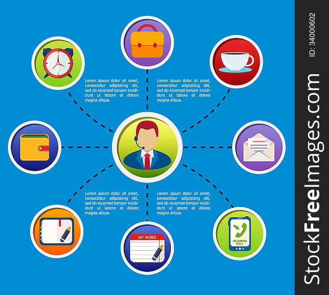 Business Infographic Flat Design