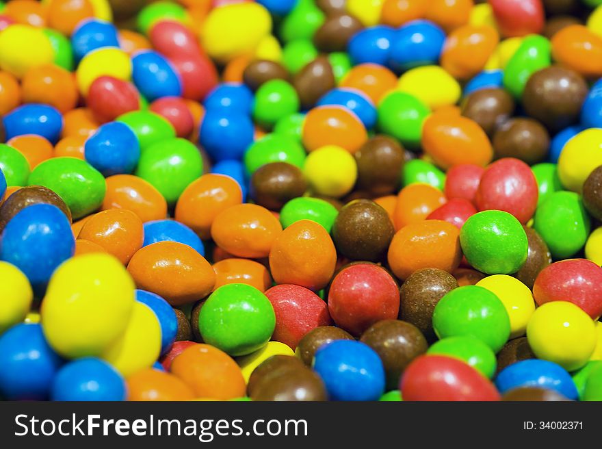 Close-up of colorful candy, shallow depth of field