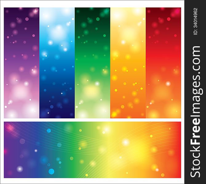 Template card colorful element design