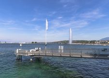 Geneva Water Jet Royalty Free Stock Photo