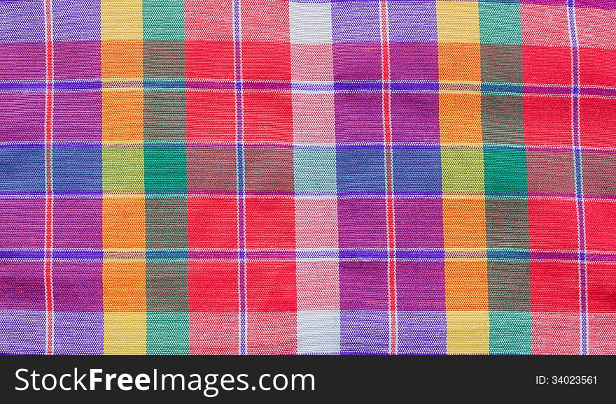 Woven fabric surface pattern plaid. Woven fabric surface pattern plaid