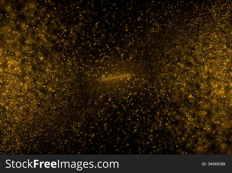 Abstract splashes of water on a black background