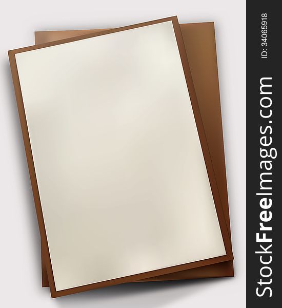 White paper on board for any purpose: invitation card, note or any you like. White paper on board for any purpose: invitation card, note or any you like