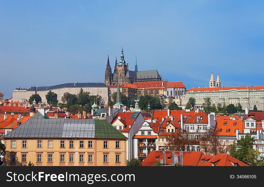 Cathedral Of Saint Vitas From Charles Bridge