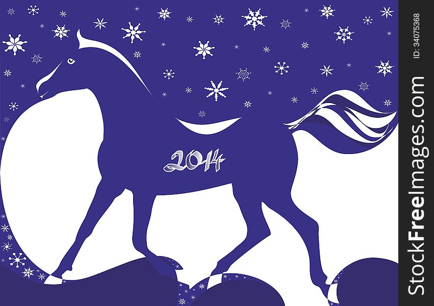 New Year Of A Blue Horse 2014