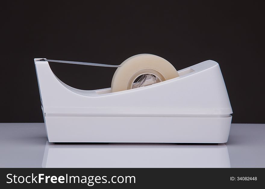 White tape dispenser for modern office