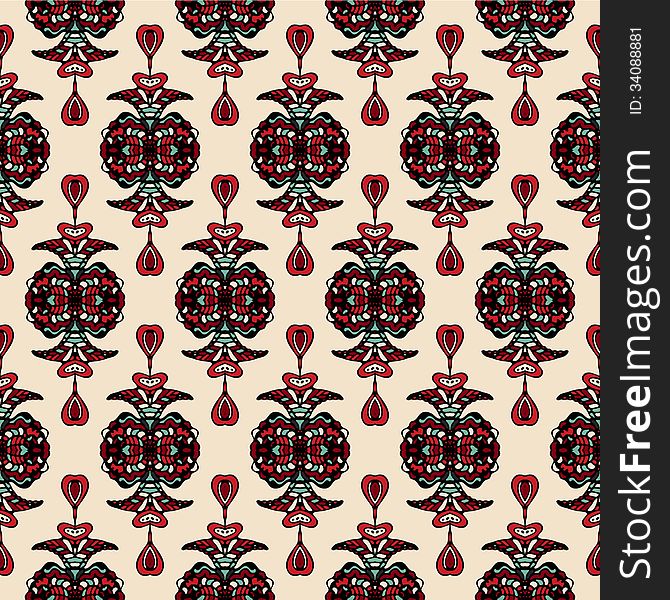 Damask seamless Pattern Vector