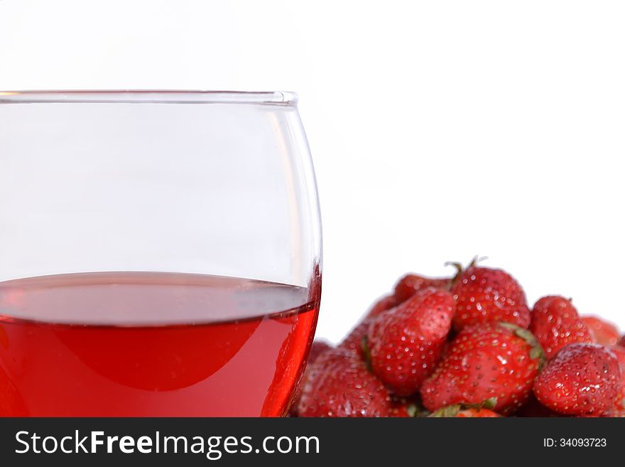 Strawberries and strawberry wine