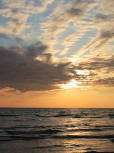 Sunset With Cloud Stock Photos Sunset With Cloud Stock Photos