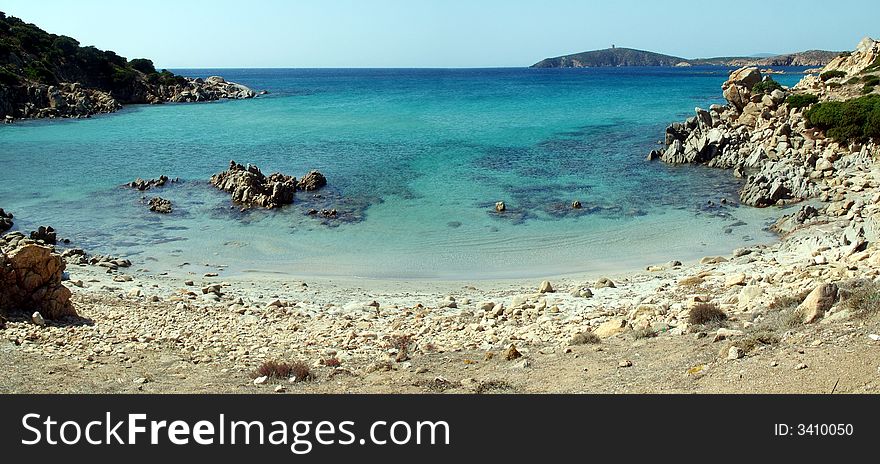 The scenic Perdalonga Beach near Capo Malfatano (South Sardinia - Italy).