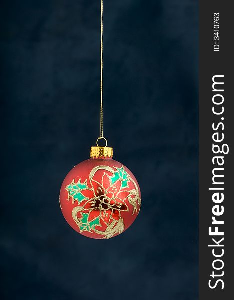 Christmas Decoration on blue